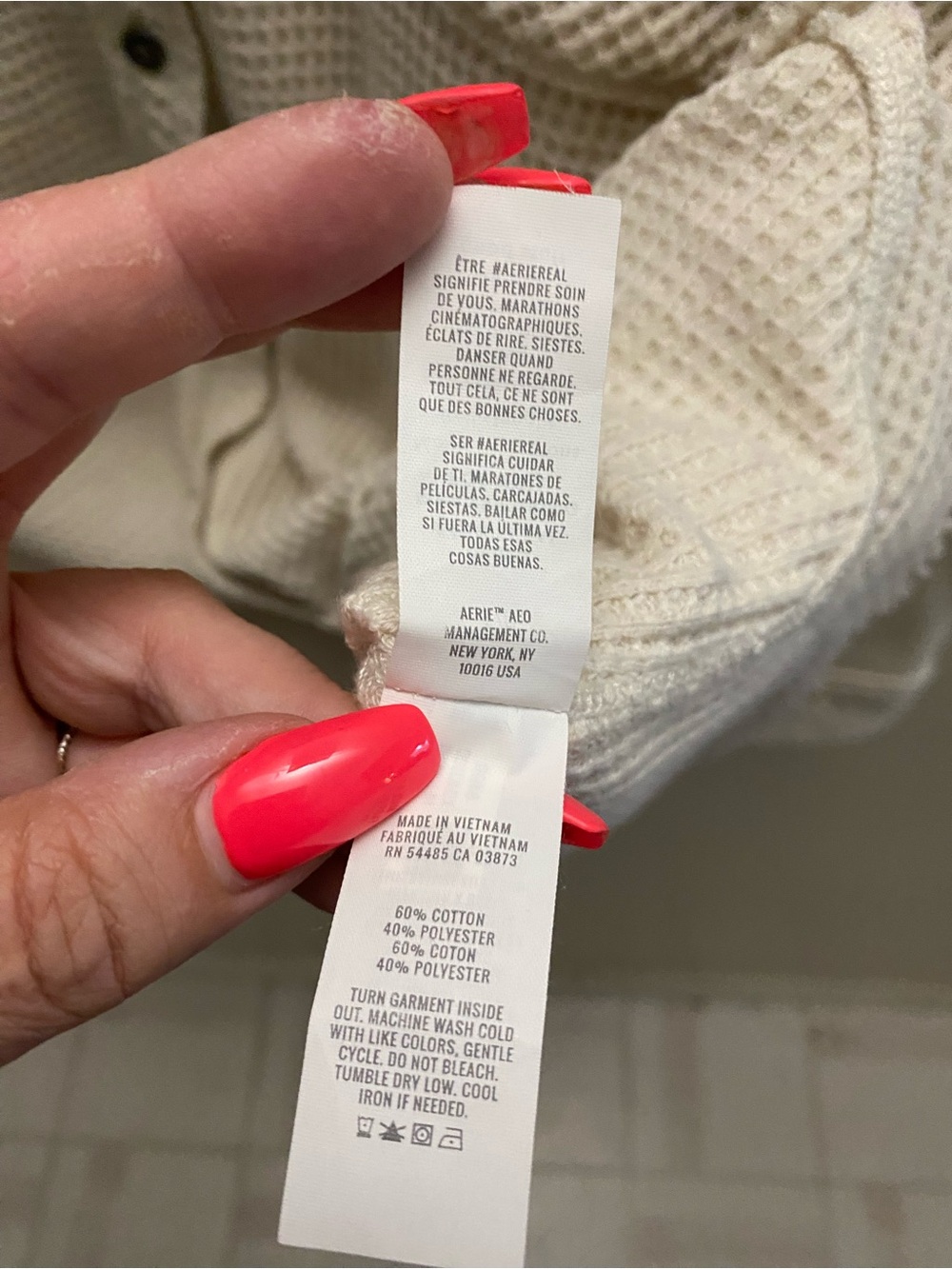 aerie Waffle Lumber Jane shirt - Picture 7 of 8